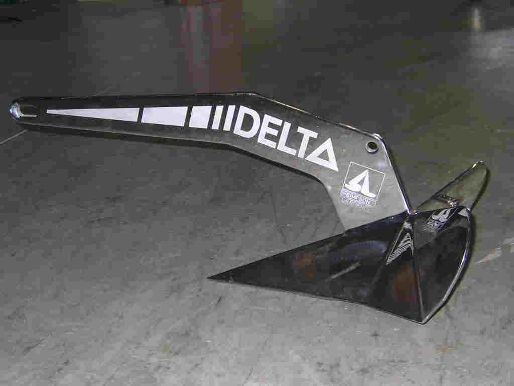 Delta stainless steel plow anchor